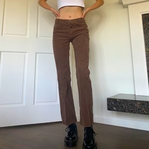 JOHN GALT BRANDY MELVILLE BROWN CORDUROY PANTS